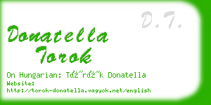 donatella torok business card